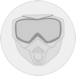 Masque anti buée paintball icon